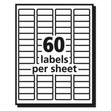 Avery® Matte Clear Easy Peel Mailing Labels W- Sure Feed Technology, Laser Printers, 0.66 X 1.75, Clear, 60-sheet, 10 Sheets-pack freeshipping - TVN Wholesale 