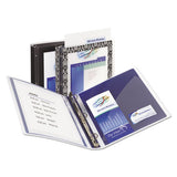 Avery® Flexi-view Binder With Round Rings, 3 Rings, 0.5" Capacity, 11 X 8.5, Navy Blue freeshipping - TVN Wholesale 