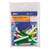 Avery® Insertable Index Tabs With Printable Inserts, 1-5-cut Tabs, Assorted Colors, 1.5" Wide, 25-pack freeshipping - TVN Wholesale 