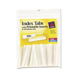 Avery® Insertable Index Tabs With Printable Inserts, 1-5-cut Tabs, Clear, 2" Wide, 25-pack freeshipping - TVN Wholesale 