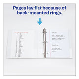 Avery® Durable View Binder With Durahinge And Slant Rings, 3 Rings, 0.5" Capacity, 11 X 8.5, White freeshipping - TVN Wholesale 
