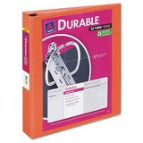 Avery® Durable View Binder With Durahinge And Slant Rings, 3 Rings, 1" Capacity, 11 X 8.5, White freeshipping - TVN Wholesale 