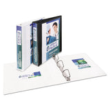 Avery® Durable View Binder With Durahinge And Slant Rings, 3 Rings, 1" Capacity, 11 X 8.5, White freeshipping - TVN Wholesale 