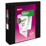 Avery® Durable View Binder With Durahinge And Slant Rings, 3 Rings, 2" Capacity, 11 X 8.5, Black freeshipping - TVN Wholesale 