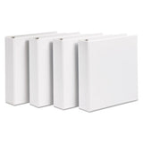 Avery® Durable View Binder With Durahinge And Slant Rings, 3 Rings, 2" Capacity, 11 X 8.5, White, 4-pack freeshipping - TVN Wholesale 