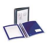Avery® Flexi-view Binder With Round Rings, 3 Rings, 1" Capacity, 11 X 8.5, Black freeshipping - TVN Wholesale 