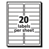 Avery® Matte Clear Easy Peel Mailing Labels W- Sure Feed Technology, Inkjet Printers, 1 X 4, Clear, 20-sheet, 10 Sheets-pack freeshipping - TVN Wholesale 