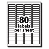 Avery® Matte Clear Easy Peel Mailing Labels W- Sure Feed Technology, Inkjet Printers, 0.5 X 1.75, Clear, 80-sheet, 10 Sheets-pack freeshipping - TVN Wholesale 