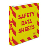 Avery® Heavy-duty Preprinted Safety Data Sheet Binder, 3 Rings, 1.5" Capacity, 11 X 8.5, Yellow-red freeshipping - TVN Wholesale 