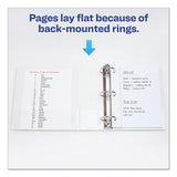 Avery® Showcase Economy View Binder With Round Rings, 3 Rings, 1.5" Capacity, 11 X 8.5, White freeshipping - TVN Wholesale 