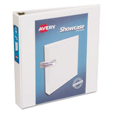 Avery® Showcase Economy View Binder With Round Rings, 3 Rings, 1.5" Capacity, 11 X 8.5, White freeshipping - TVN Wholesale 