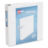 Avery® Showcase Economy View Binder With Round Rings, 3 Rings, 2" Capacity, 11 X 8.5, White freeshipping - TVN Wholesale 