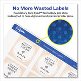 Avery® Square Labels With Sure Feed And Trueblock, 2 X 2, White, 300-pack freeshipping - TVN Wholesale 