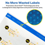 Avery® Print-to-the-edge Labels With Sure Feed And Easy Peel, 2 X 3, Glossy Clear, 80-pack freeshipping - TVN Wholesale 