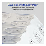 Avery® Round Labels, Inkjet Printers, 2" Dia., Silver, 12-sheet, 8 Sheets-pack freeshipping - TVN Wholesale 