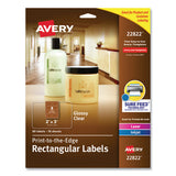 Avery® Rectangle Labels, Inkjet-laser Printers, 7.85 X 1.75, Textured White, 5-sheet, 10 Sheets-pack freeshipping - TVN Wholesale 