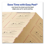 Avery® Square Print-to-the-edge Labels, Inkjet-laser Printers, 2 X 2, Kraft Brown, 12-sheet, 25 Sheets-pack freeshipping - TVN Wholesale 