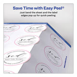 Avery® Durable White Id Labels W- Sure Feed, 2 1-2" Dia, White, 72-pk freeshipping - TVN Wholesale 