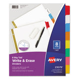 Avery® Write And Erase Big Tab Paper Dividers, 5-tab, White, Letter freeshipping - TVN Wholesale 