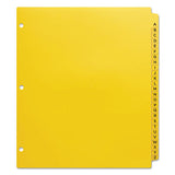 Avery® Heavy-duty Preprinted Plastic Tab Dividers, 26-tab, A To Z, 11 X 9, Yellow, 1 Set freeshipping - TVN Wholesale 