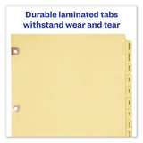 Avery® Preprinted Laminated Tab Dividers W-copper Reinforced Holes, 12-tab, Letter freeshipping - TVN Wholesale 