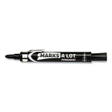 Avery® Marks A Lot Large Desk-style Permanent Marker With Metal Pocket Clip, Broad Bullet Tip, Black, Dozen (24878) freeshipping - TVN Wholesale 