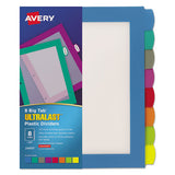 Avery® Big Tab Ultralast Plastic Dividers, 8-tab, 11 X 8.5, Assorted, 1 Set freeshipping - TVN Wholesale 