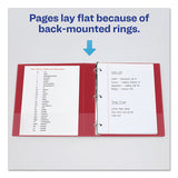 Avery® Durable Non-view Binder With Durahinge And Slant Rings, 3 Rings, 1" Capacity, 11 X 8.5, Red freeshipping - TVN Wholesale 