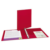 Avery® Durable Non-view Binder With Durahinge And Slant Rings, 3 Rings, 1" Capacity, 11 X 8.5, Red freeshipping - TVN Wholesale 
