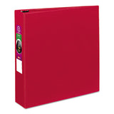 Avery® Durable Non-view Binder With Durahinge And Slant Rings, 3 Rings, 2" Capacity, 11 X 8.5, Red freeshipping - TVN Wholesale 