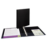 Avery® Durable Non-view Binder With Durahinge And Slant Rings, 3 Rings, 1" Capacity, 11 X 8.5, Black freeshipping - TVN Wholesale 