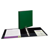 Avery® Durable Non-view Binder With Durahinge And Slant Rings, 3 Rings, 1.5" Capacity, 11 X 8.5, Green freeshipping - TVN Wholesale 