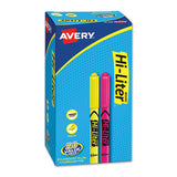 Hi-liter Pen-style Highlighter Value Pack, Assorted Ink Colors, Chisel Tip, Assorted Barrel Colors, 24-pack
