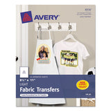 Avery® Fabric Transfers, 8.5 X 11, White, 12-pack freeshipping - TVN Wholesale 