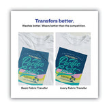 Avery® Fabric Transfers, 8.5 X 11, White, 5-pack freeshipping - TVN Wholesale 