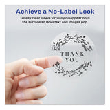 Avery® Printable Self-adhesive Permanent Id Labels W-sure Feed, 3-4" Dia, Clear, 400-pk freeshipping - TVN Wholesale 