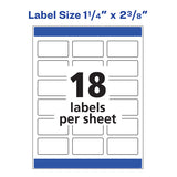 Avery® White Dissolvable Labels W- Sure Feed, 1 1-4 X 2 3-8, White, 90-pk freeshipping - TVN Wholesale 