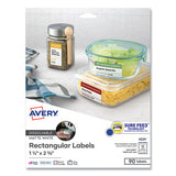 Avery® White Dissolvable Labels W- Sure Feed, 1 1-4 X 2 3-8, White, 90-pk freeshipping - TVN Wholesale 