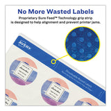 Avery® White Dissolvable Labels W- Sure Feed, 2" Dia, White, 60-pk, freeshipping - TVN Wholesale 