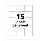 Avery® Printable Color Labels With Sure Feed And Easy Peel, 2 X 2.63, Assorted Colors, 15-sheet, 10 Sheets-pack freeshipping - TVN Wholesale 