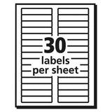 Avery® Ecofriendly Permanent File Folder Labels, 0.66 X 3.44, White, 30-sheet, 50 Sheets-pack freeshipping - TVN Wholesale 