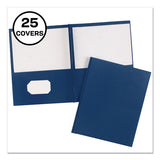 Avery® Two-pocket Folder, Prong Fastener, 0.5" Capacity, 11 X 8.5, Dark Blue, 25-box freeshipping - TVN Wholesale 