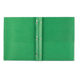 Avery® Two-pocket Folder, Prong Fastener, 0.5" Capacity, 11 X 8.5, Green, 25-box freeshipping - TVN Wholesale 