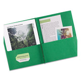 Avery® Two-pocket Folder, Prong Fastener, 0.5" Capacity, 11 X 8.5, Green, 25-box freeshipping - TVN Wholesale 