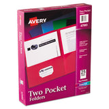 Avery® Two-pocket Folder, 40-sheet Capacity, 11 X 8.5, Dark Blue, 25-box freeshipping - TVN Wholesale 