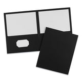 Avery® Two-pocket Folder, 40-sheet Capacity, 11 X 8.5, Black, 25-box freeshipping - TVN Wholesale 