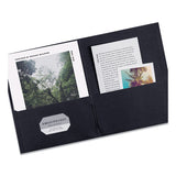Avery® Two-pocket Folder, 40-sheet Capacity, 11 X 8.5, Black, 25-box freeshipping - TVN Wholesale 