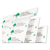Avery® Ecofriendly Mailing Labels, Inkjet-laser Printers, 1 X 2.63, White, 30-sheet, 25 Sheets-pack freeshipping - TVN Wholesale 