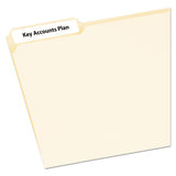 Avery® Ecofriendly Permanent File Folder Labels, 0.66 X 3.44, White, 30-sheet, 25 Sheets-pack freeshipping - TVN Wholesale 