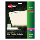 Avery® Ecofriendly Permanent File Folder Labels, 0.66 X 3.44, White, 30-sheet, 25 Sheets-pack freeshipping - TVN Wholesale 